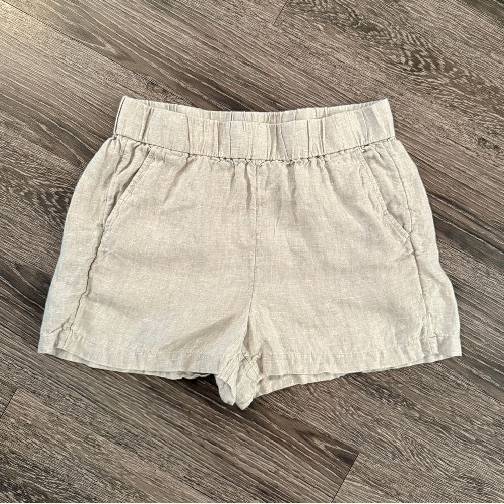 J. Crew Tan Linen Shorts